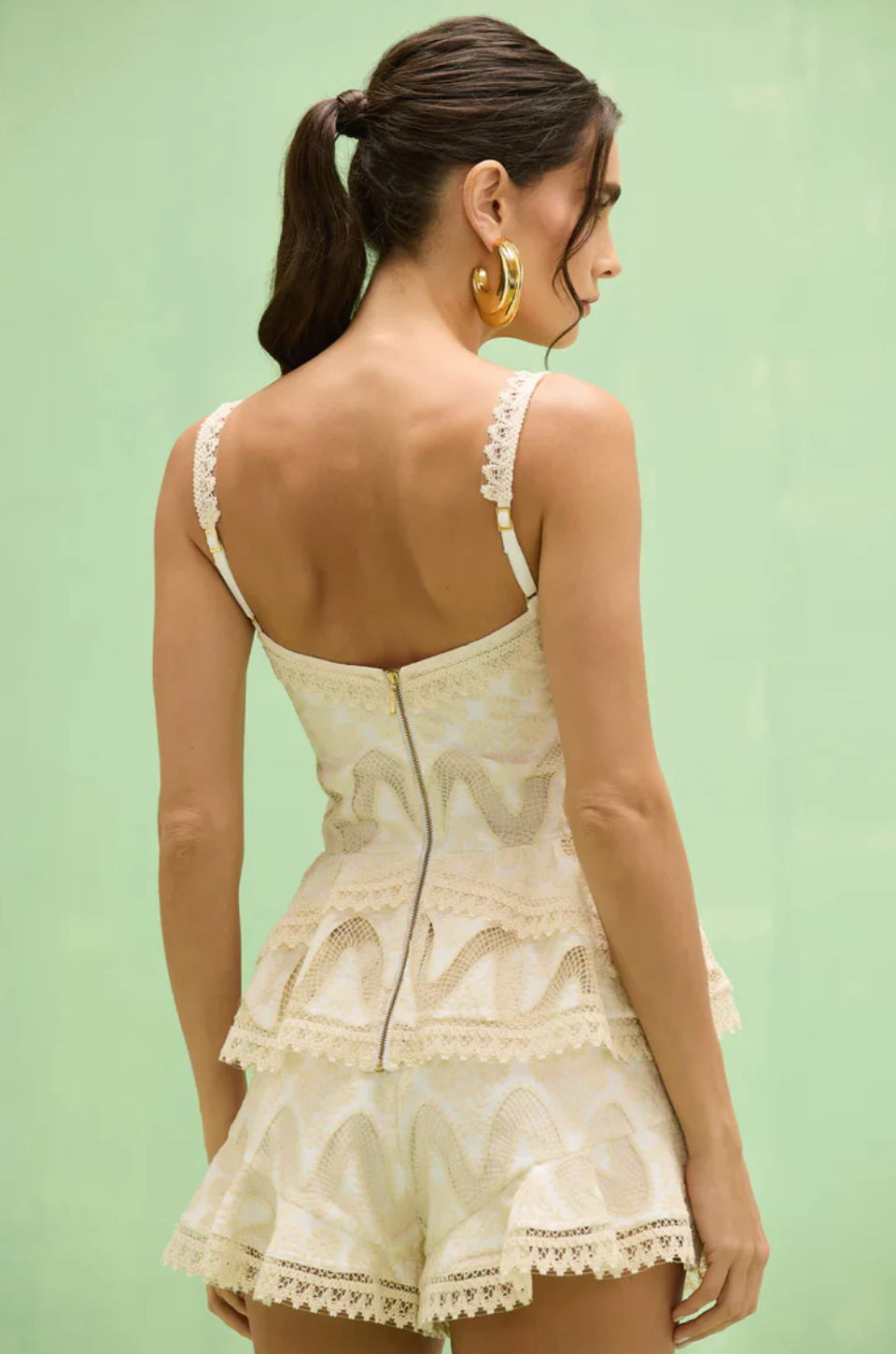 PatBO Flora Lace Short