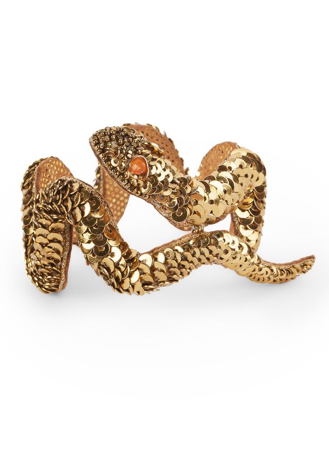Deepa Gurnani Nagini Gold Bracelet