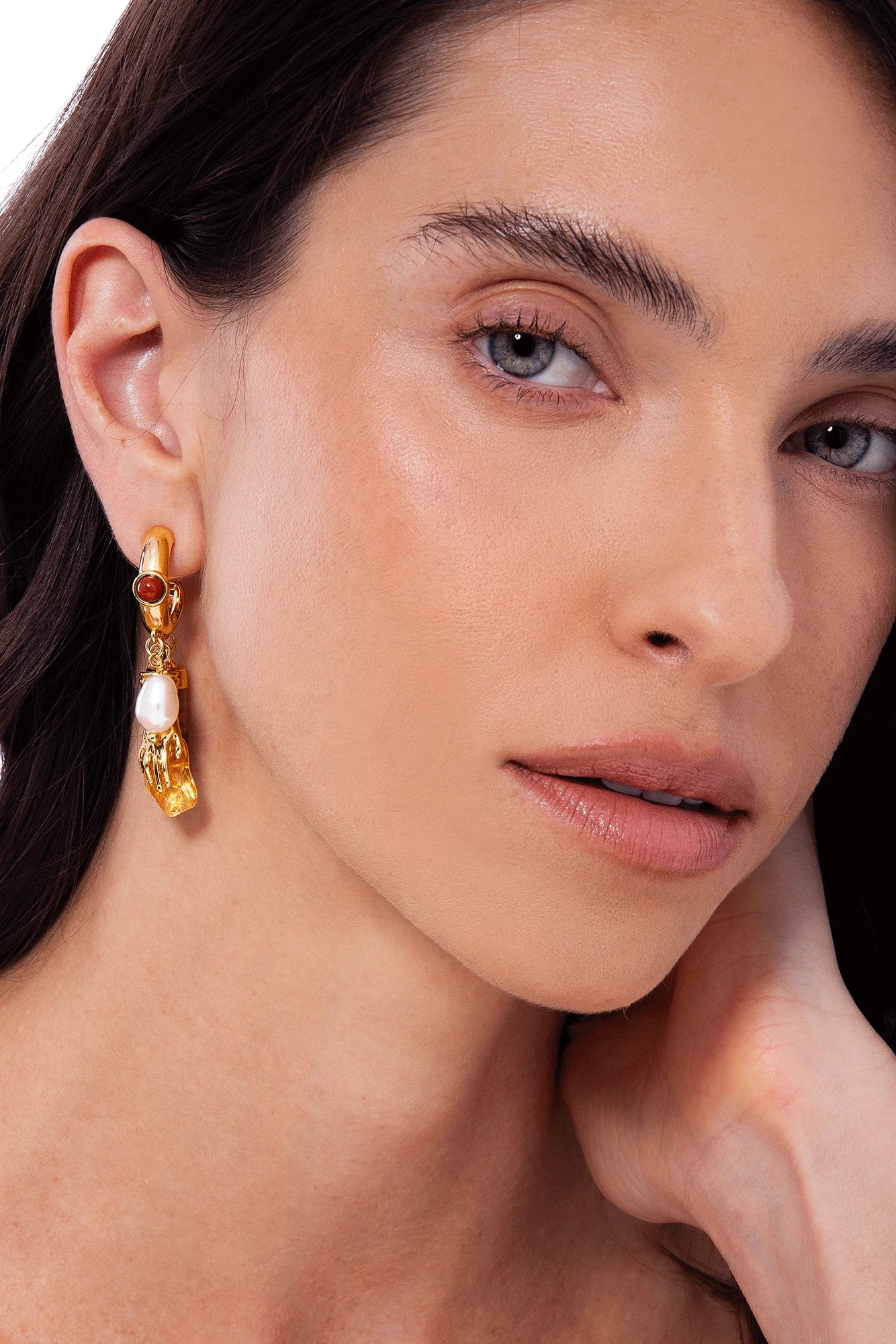 Alma Tiger Eye Earrings