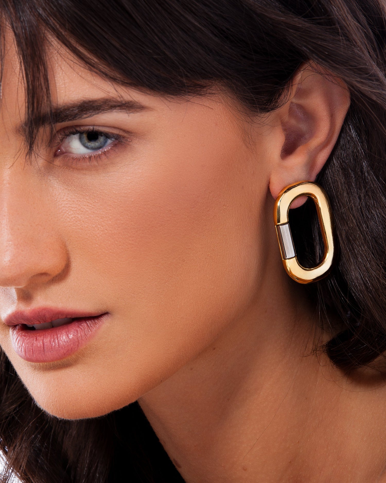 Linked Gray Earrings
